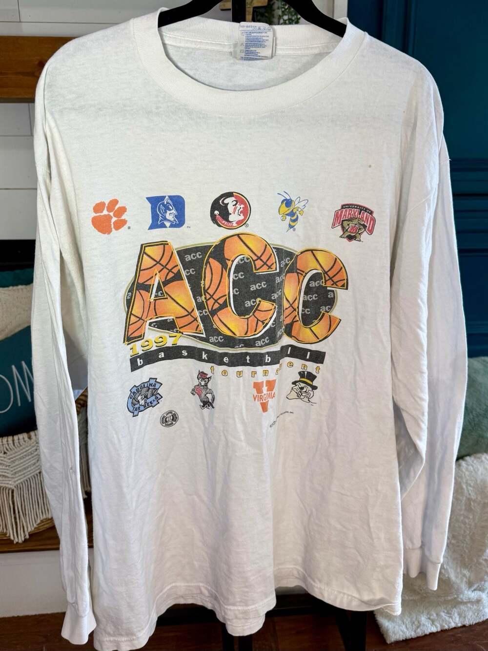 Vintage 1997 ACC Basketball Tournament Long Sleeve T-Shirt